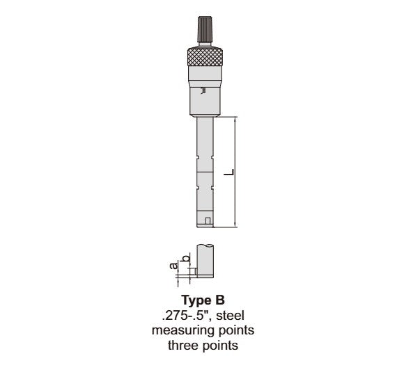 3227-E05 INSIZE Dial Internal Micrometer .425" - .500"