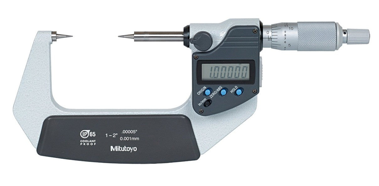 342-362-32-CAL Mitutoyo 30° Point Digital Micrometer 1-2
