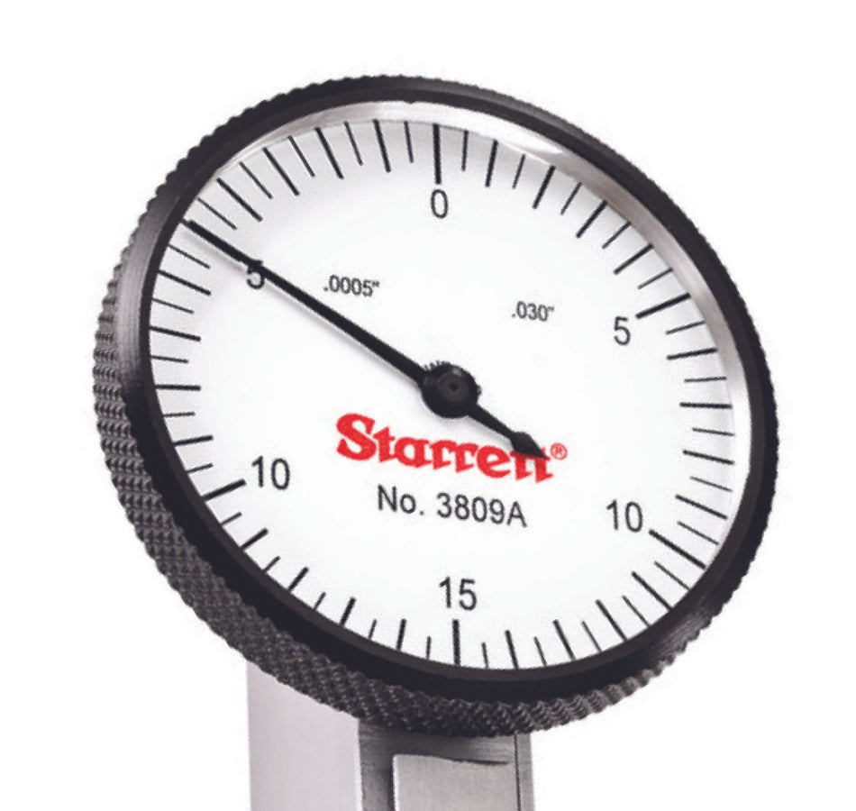 3809A Starrett Dial Test Indicator .030" Range - .0005" Grad