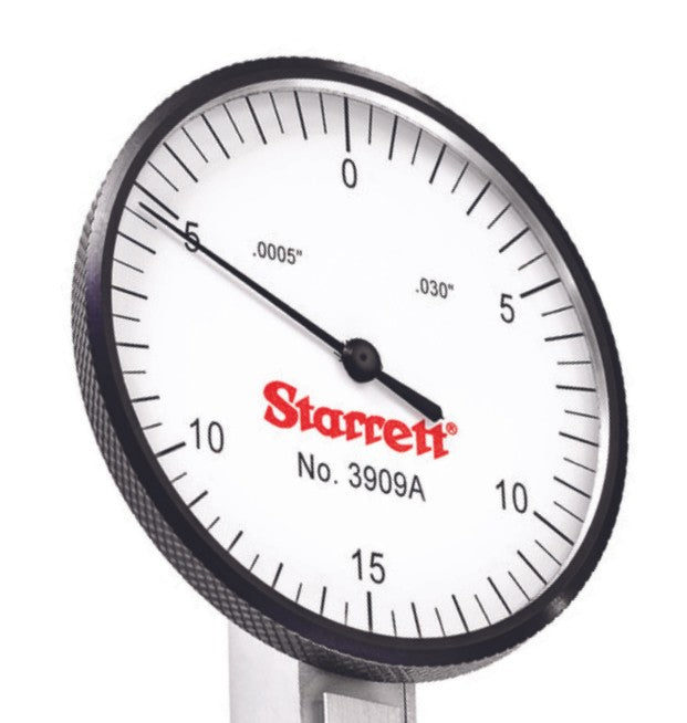 3909A Starrett Dial Test Indicator .030" Range - .0005" Grad