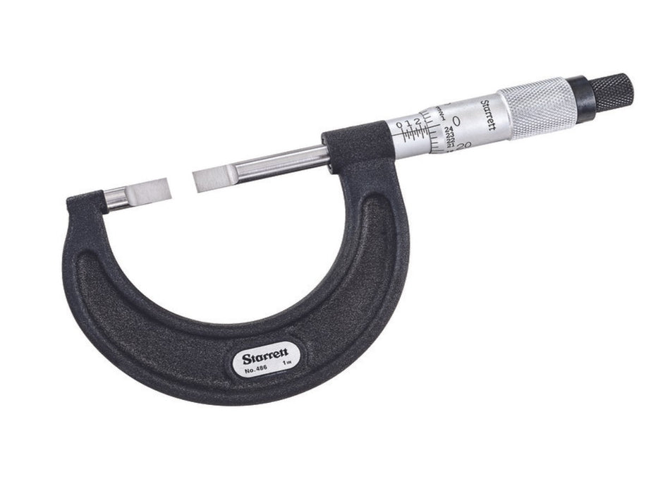 486P-1 Starrett Mechanical Blade Micrometer 0-1"