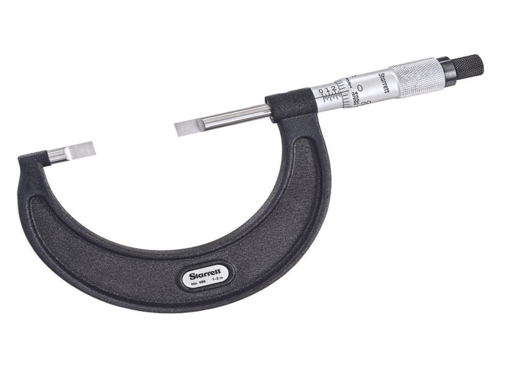 486P-2 Starrett Mechanical Blade Micrometer 1-2