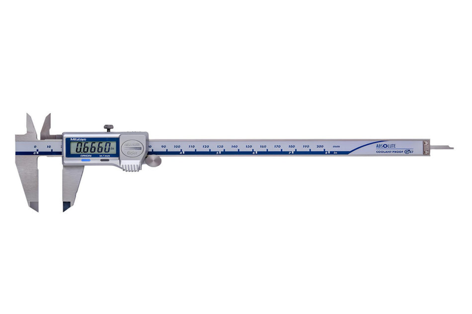 500-753-20-CAL Mitutoyo Coolant Proof Caliper 8", no SPC, with CAL Cert