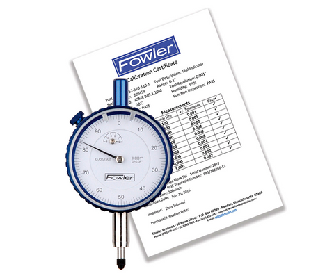 52-520-300-0 Fowler Premium Dial Indicator 10mm Dial Indicators Fowler   