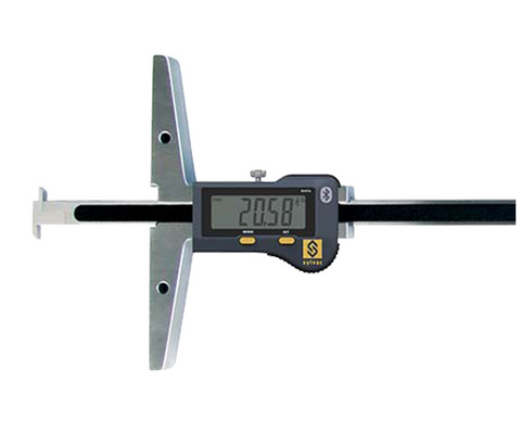 54-139-160-5 Interchangeable Anvil Bluetooth Depth Gage With Mono-Plane Measuring Probe, 19
