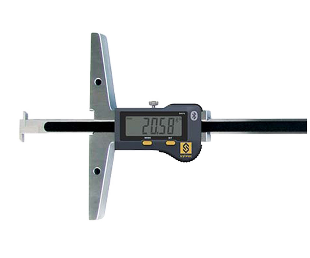 54-139-160-3 Interchangeable Anvil Bluetooth Depth Gage With Mono-Plane Measuring Probe, 12