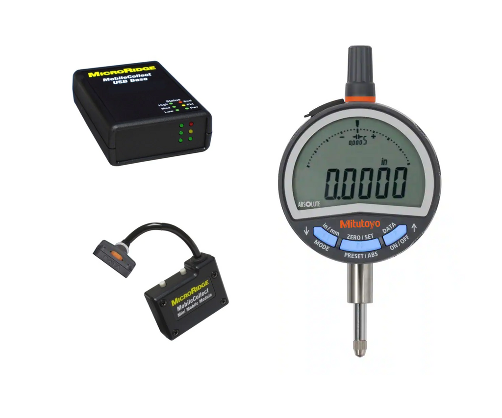 543-717B-MC Mitutoyo Digital Indicator to PC Mobile Collect Wireless Package Low Measuring Range, .5