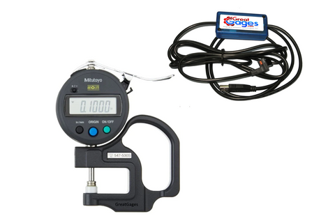 547-500S-USB Mitutoyo Thickness Gage to USB Package