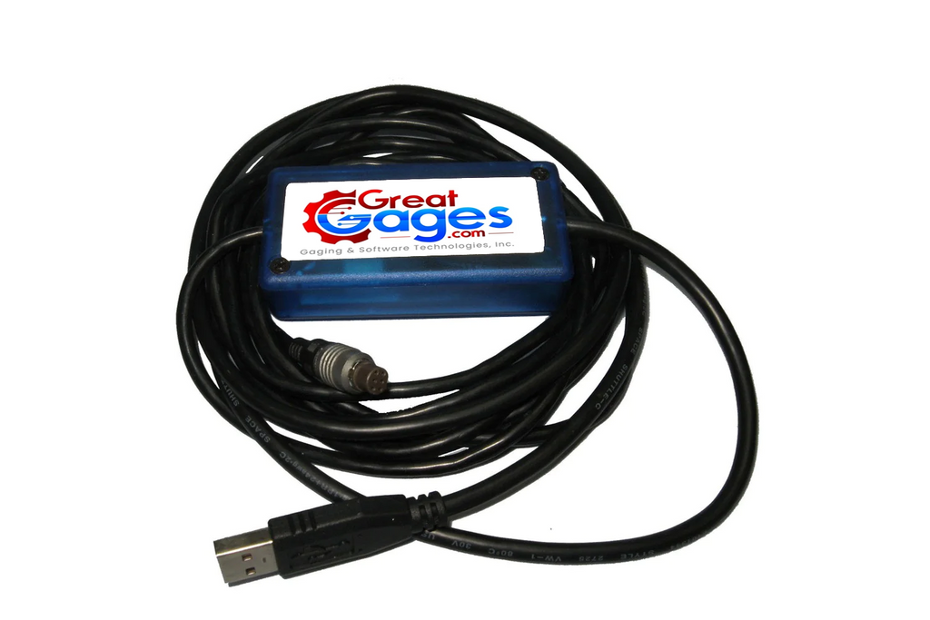 600-500-KB-USB Mitutoyo Round 6-Pin to USB Direct Cable