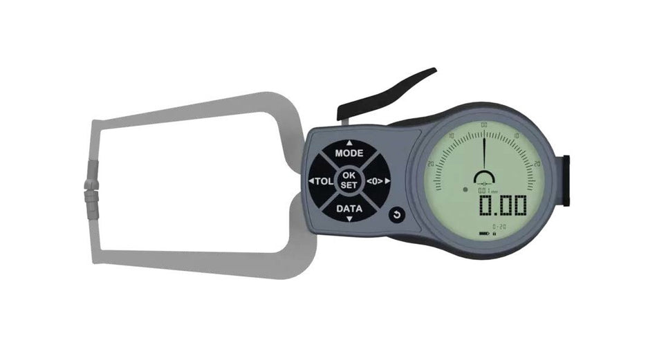 653-002 Digital Thickness Gage 0.8" Range, 3.15" Reach