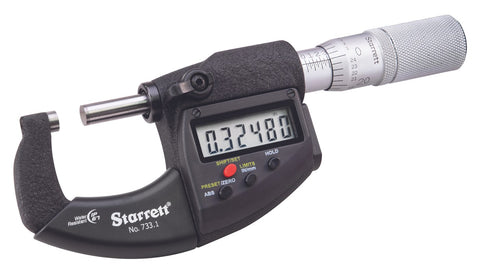 733.1XFL-1 Starrett Electronic Micrometer 0-1