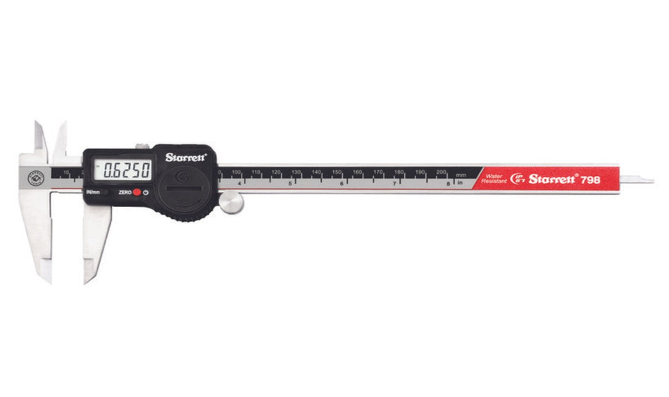 798A-8/200 Starrett 0-8" IP67 Coolant-Proof Electronic Caliper without SPC Output