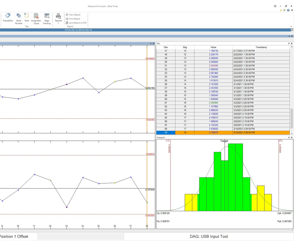64AAB836 Mitutoyo MeasurLink SPC Software Real-Time Standard v10 MeasurLink SPC Software Mitutoyo   
