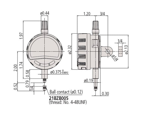 543-707-02-IPS Mitutoyo Indicator to PC Serial Interface Package .5
