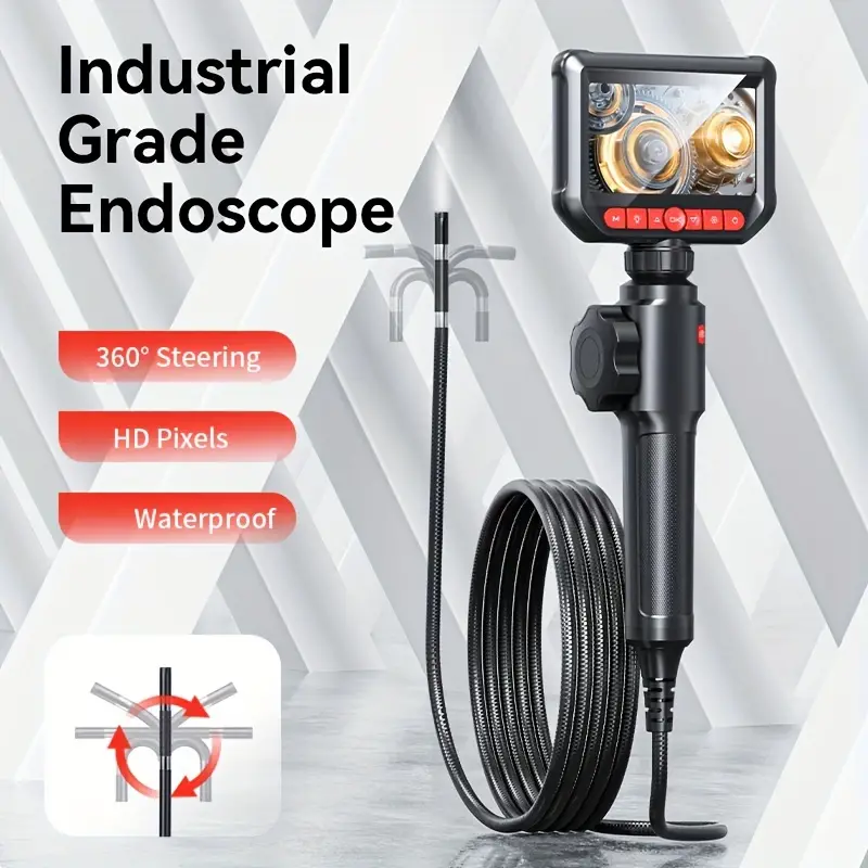 Industrial Waterproof Borescope with Articulating Camera