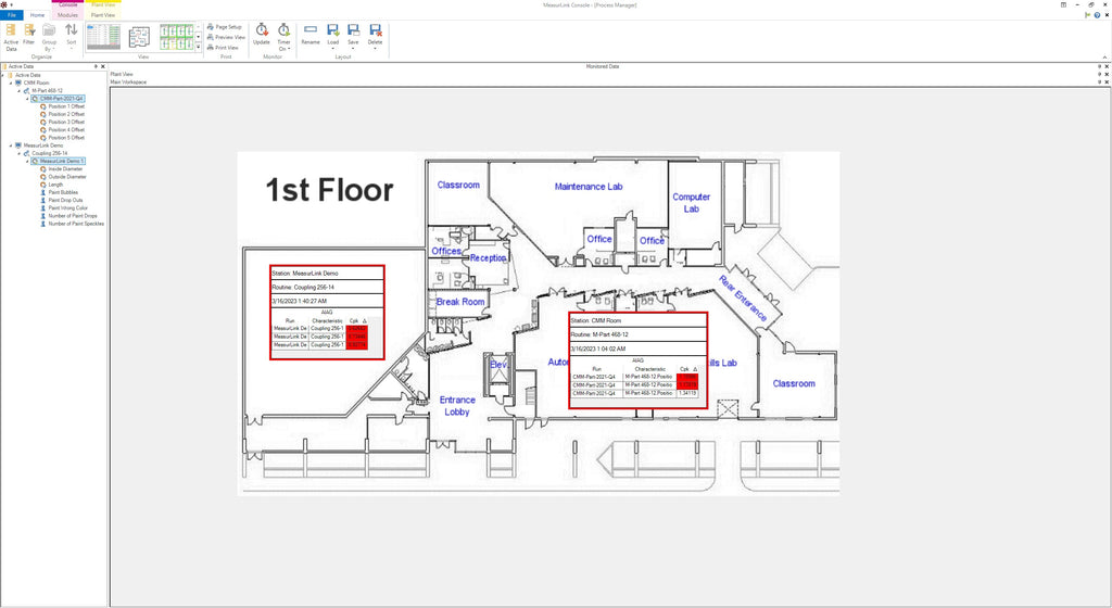 64AAB840 Mitutoyo MeasurLink SPC Software Process Manager v10 MeasurLink SPC Software Mitutoyo   