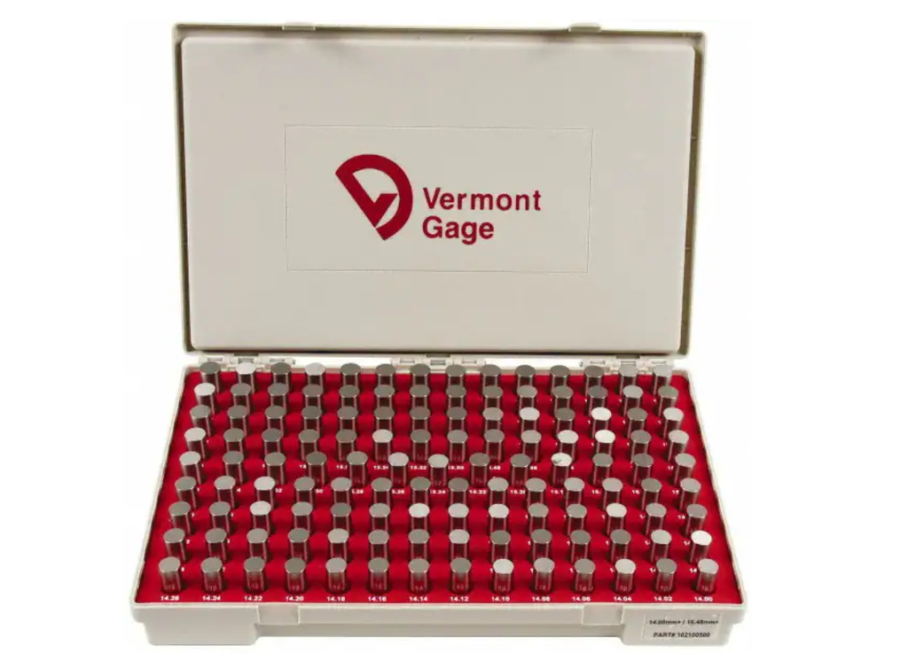 Vermont Steel Metric Gage Pin Set 14.00mm - 16.48mm Vermont Pin Gages Vermont   