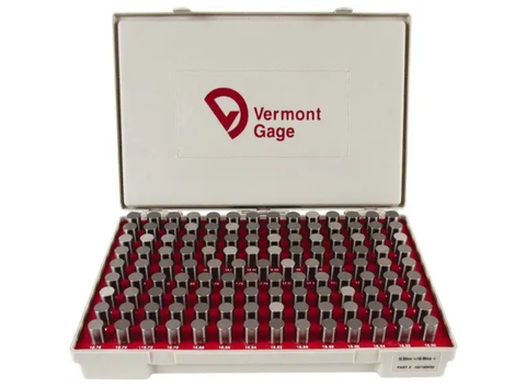 Vermont Steel Metric Gage Pin Set 16.50mm - 18.98mm Vermont Pin Gages Vermont   