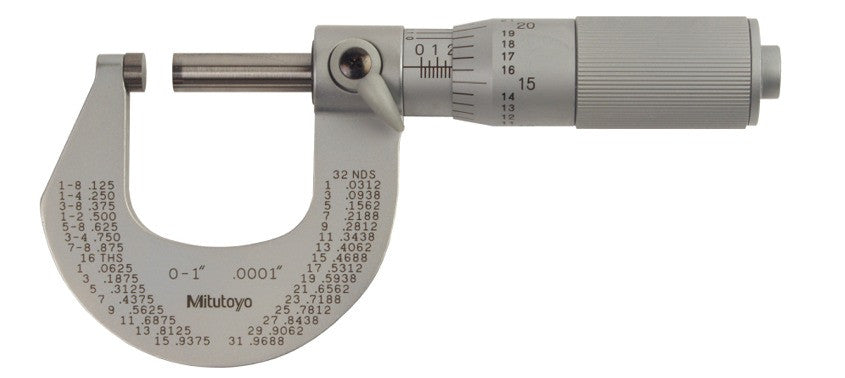 101-118 Mitutoyo Satin-Chrome Micrometer 1-2