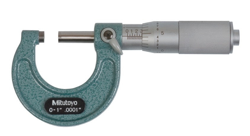 103-135 Mitutoyo Outside Micrometer 0-1", .0001" Grad Standard Micrometers Mitutoyo   