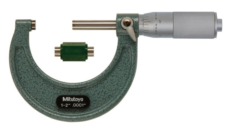 103-136 Mitutoyo Outside Micrometer 1-2", .0001" Grad Standard Micrometers Mitutoyo   