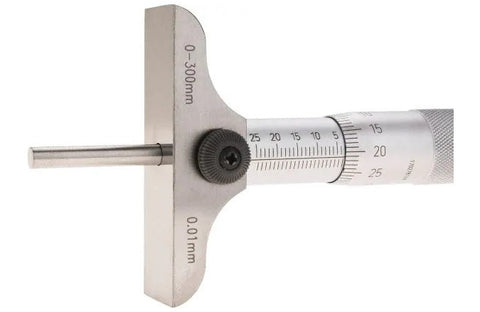 11-573-3 SPI Depth Micrometer 0-300mm Range, 63mm Base Depth Micrometer SPI   