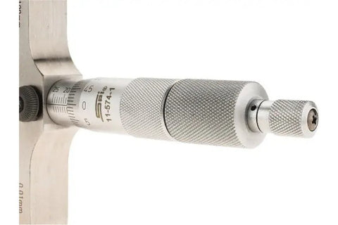 11-574-1 SPI Depth Micrometer 0-100mm Range, 102mm Base Depth Micrometer SPI   