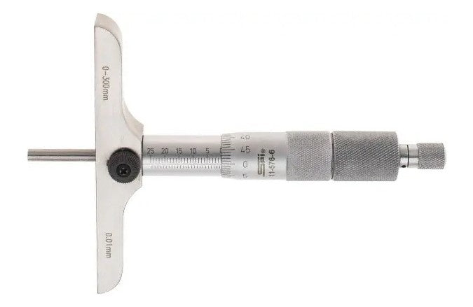 11-576-6 SPI Depth Micrometer 0-300mm Range, 102mm Base