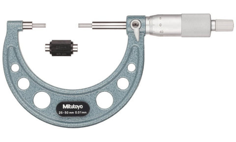 111-116 Mitutoyo Micrometer 25-50mm Standard Micrometers Mitutoyo   