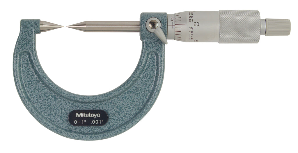 112-225 Mitutoyo 30° Point Micrometer 0-1