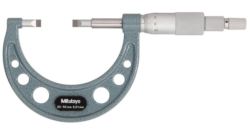 122-102 Mitutoyo Blade Micrometer 25-50mm Standard Micrometers Mitutoyo   