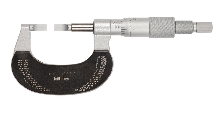 122-125 Mitutoyo Blade Micrometer 0-1