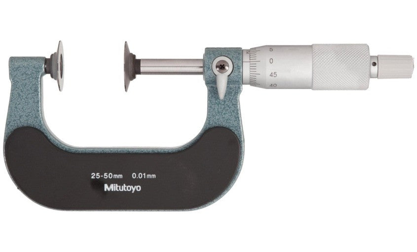 123-101 Mitutoyo Disc Micrometer 0-25mm Standard Micrometers Mitutoyo   
