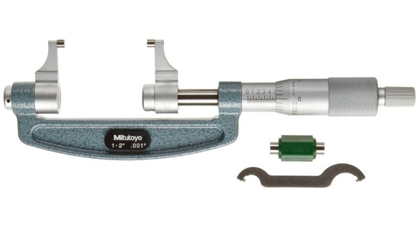 143-122 Mitutoyo Caliper Type Micrometer 1-2