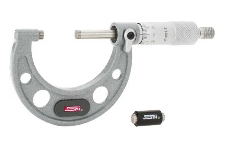 17-653-7 SPI Enamel Outside Micrometer 25-50mm w/Cert Standard Micrometers SPI   