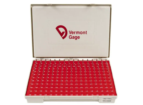 Vermont Steel Metric Gage Pin Set 1.30mm - 4.98mm Vermont Pin Gages Vermont   