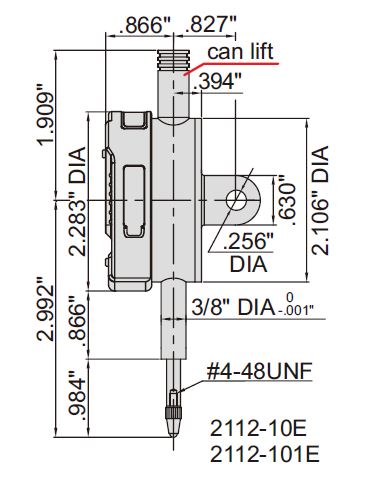 2112-101E INSIZE Electronic Indicator .5