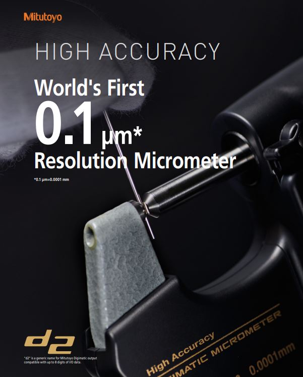 293-130-10 Mitutoyo Hi Resolution Micrometer 0-1