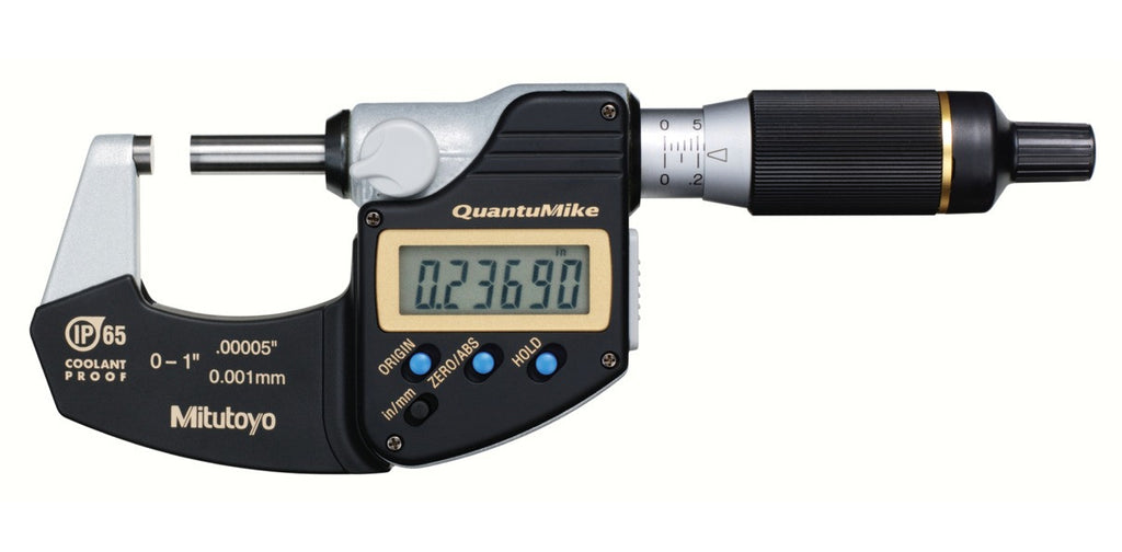 293-180-30 Mitutoyo QuantuMike Micrometer 0-1