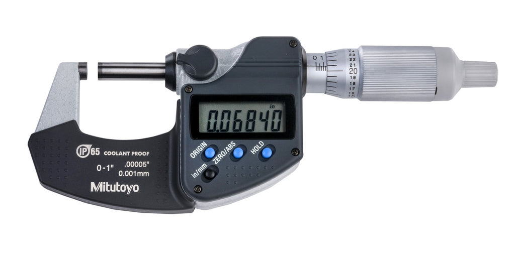 293-344-30 Mitutoyo Coolant Proof Micrometer 0-1