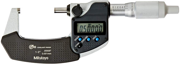 293-345-30 Mitutoyo Coolant Proof Micrometer 1-2