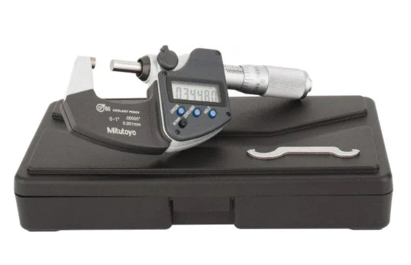 293-348-30 Mitutoyo Coolant Proof Micrometer 0-1" Digital Micrometer Mitutoyo   