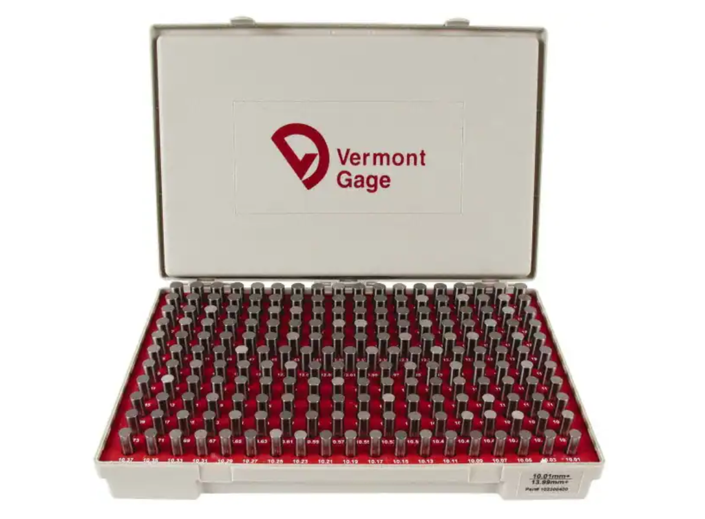 Vermont Steel Metric Gage Pin Set 14.01mm - 16.49mm Vermont Pin Gages Vermont   