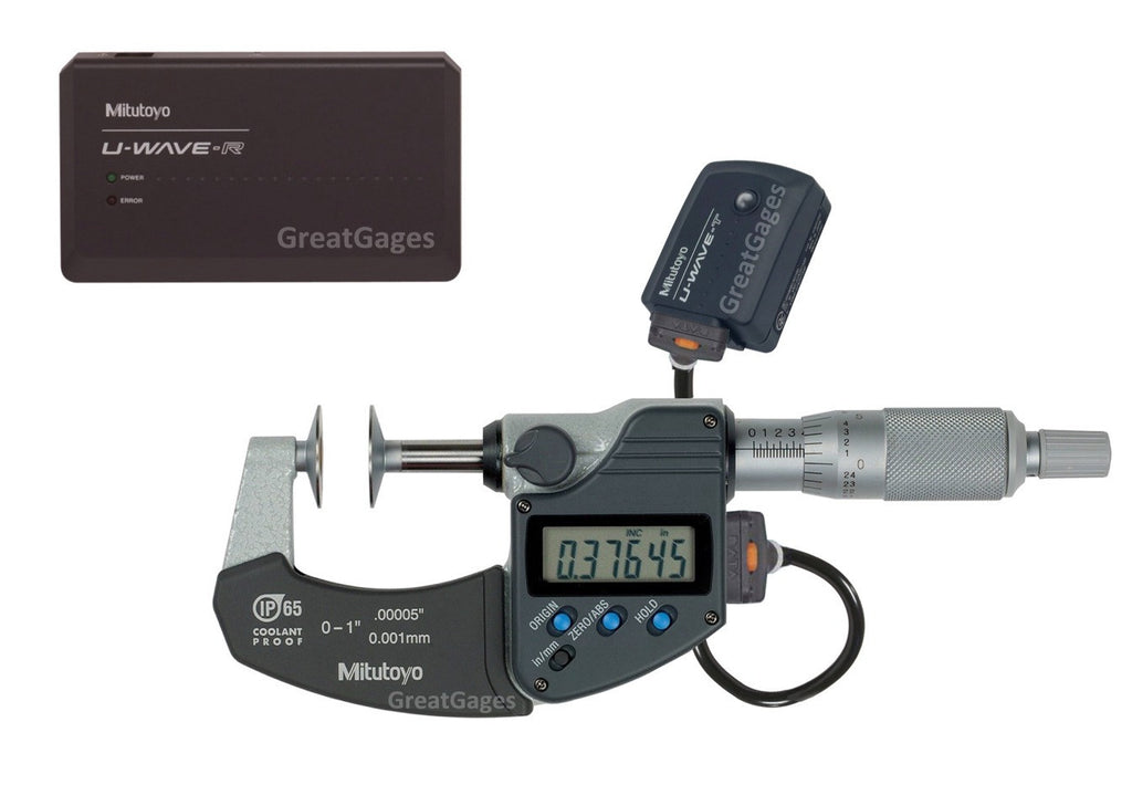 323-350-30-UWP Mitutoyo Disc Micrometer to PC Wireless Package Digital Micrometer Mitutoyo   