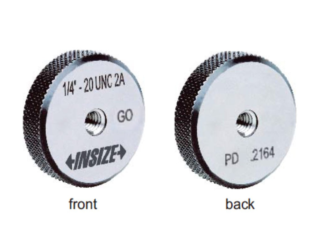 INSIZE Standard Thread Ring Gages, GO Only  Insize   