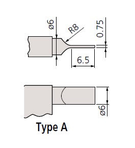 422-330-30-CAL Mitutoyo Type A Digital Blade Micrometer 0-1