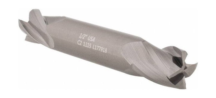45-479-3 Uncoated 4-Flute Double End Mill .5