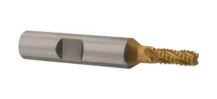 47-520-2 M-42 Cobalt TiN Coated Roughing End Mill 3/16