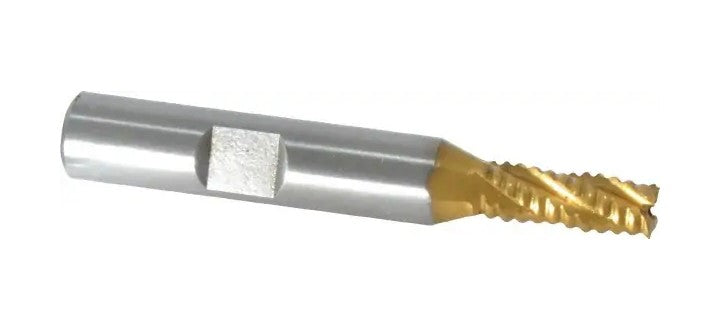 47-521-0 M-42 Cobalt TiN Coated Roughing End Mill 1/4