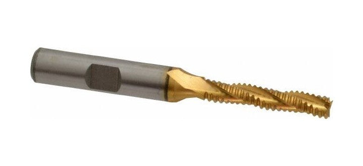 47-522-8 M-42 Cobalt TiN Coated Roughing End Mill 1/4
